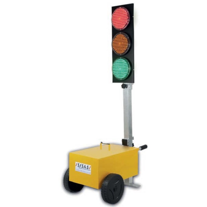 Semafor mobil cu quart - 3 lampi 